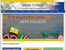 Tablet Screenshot of jeppecollege.co.za